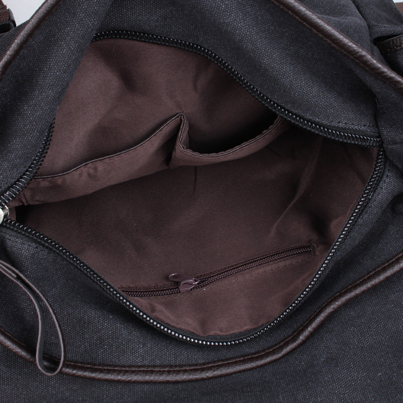 Men's Unique Versatile Canvas Horizontal Fashion Men's Messenger Bags