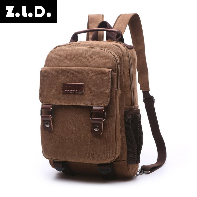 Korean Style Canvas Fashion Street Optional Backpacks