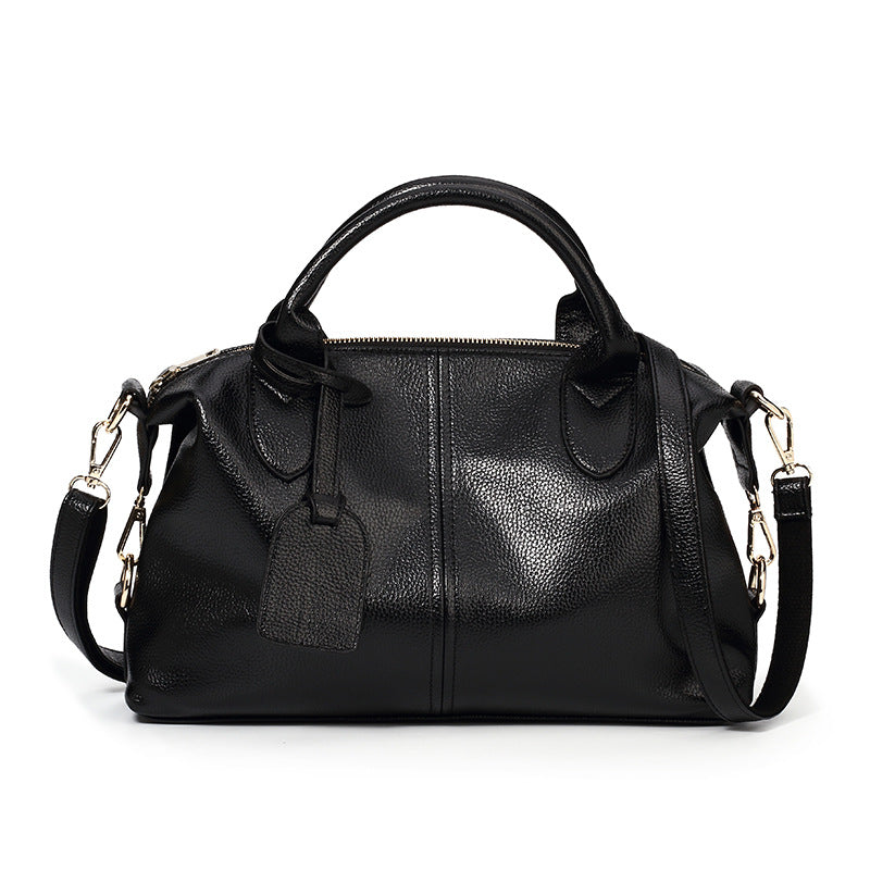 Women's Soft Leather Graceful Boston Trendy Delicate Women's Handbag