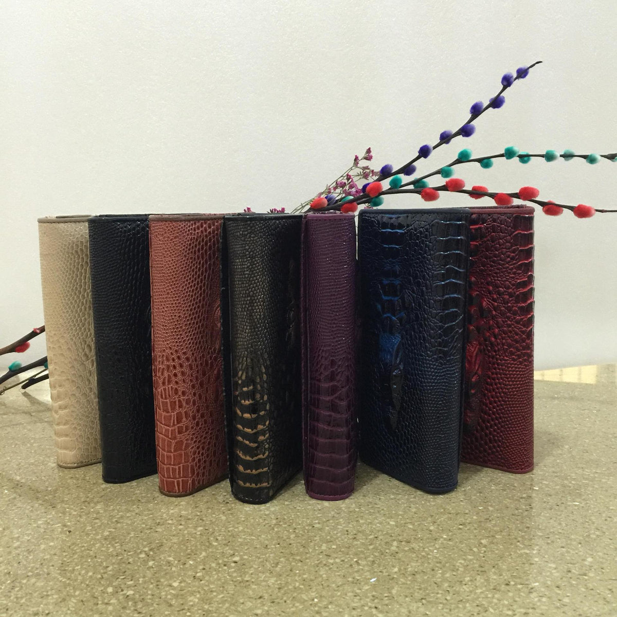 Long Live Crocodile Pattern With Leather Ladies Wallets