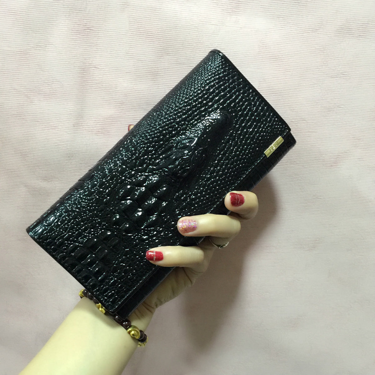 Long Live Crocodile Pattern With Leather Ladies Wallets