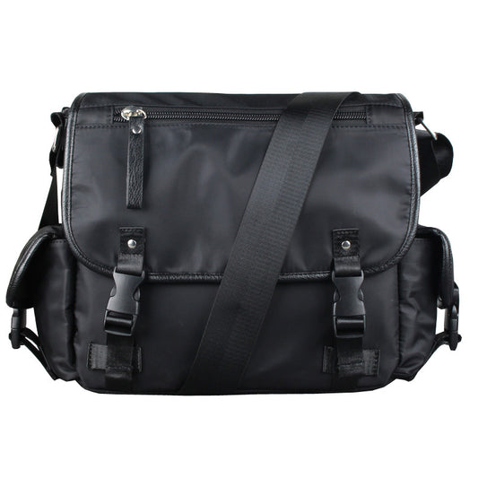 Men's Slouchy Nylon Oxford Woven Horizontal Men's Messenger Bags