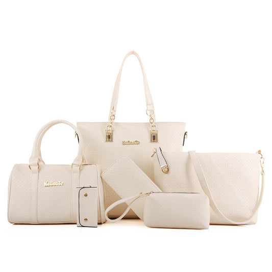 Women's Fashion Embossing Diamond Plaid Portable Shoulder Bags