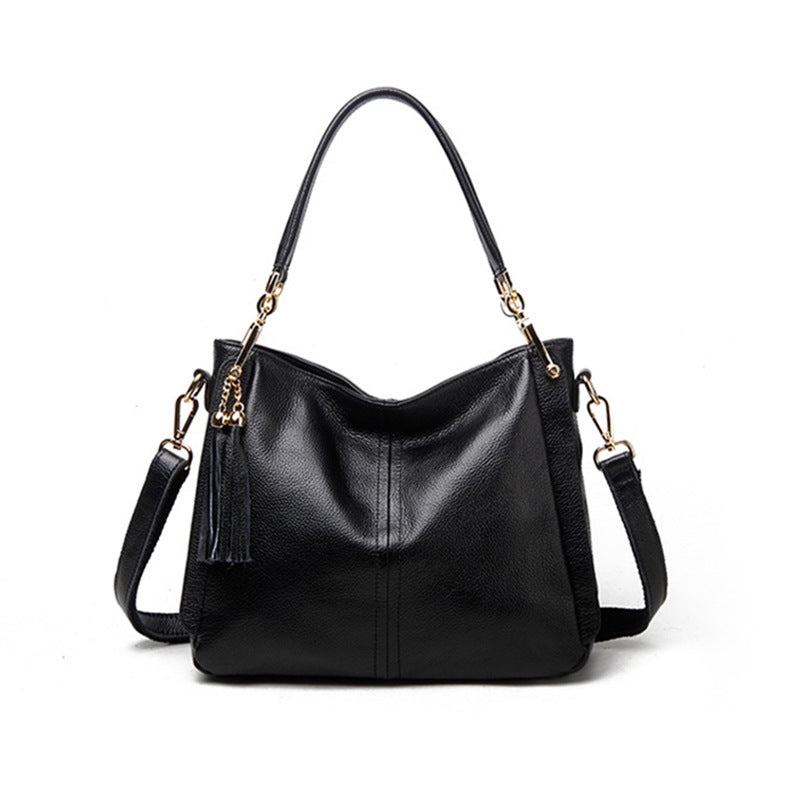 Graceful Women's Korean Fashion Leather Simple Shoulder Bags