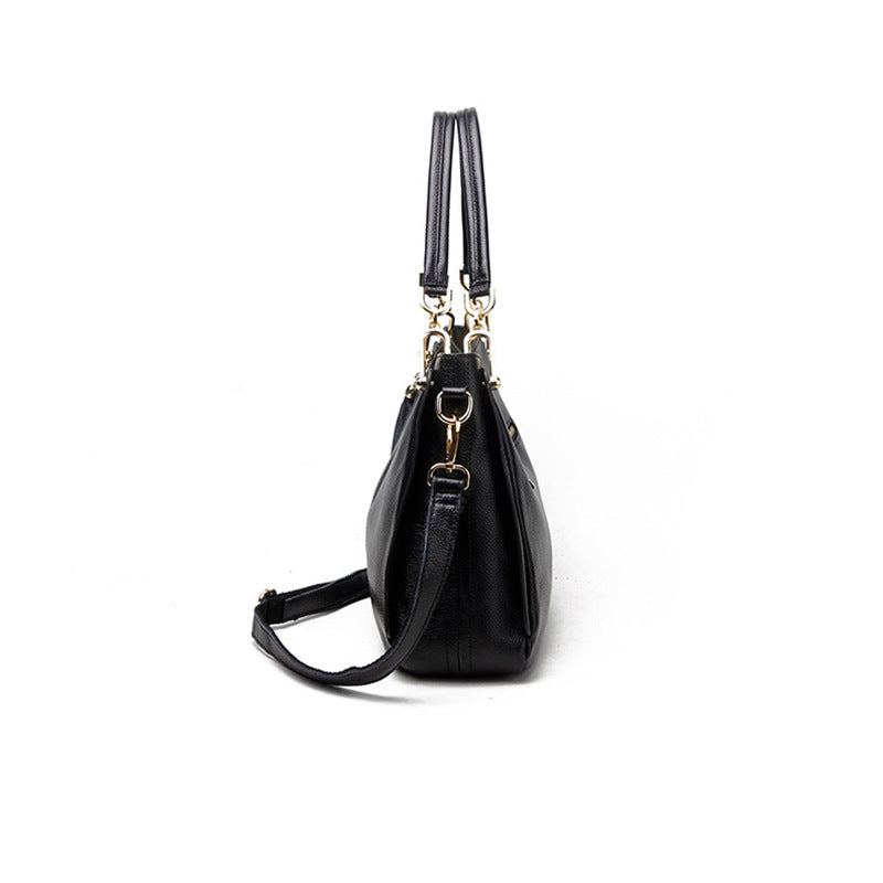 Graceful Women's Korean Fashion Leather Simple Shoulder Bags