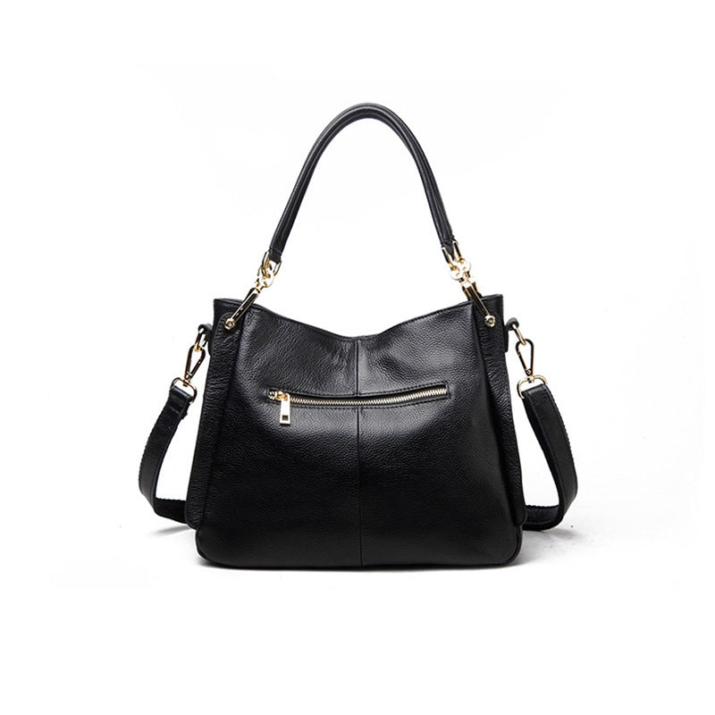 Graceful Women's Korean Fashion Leather Simple Shoulder Bags