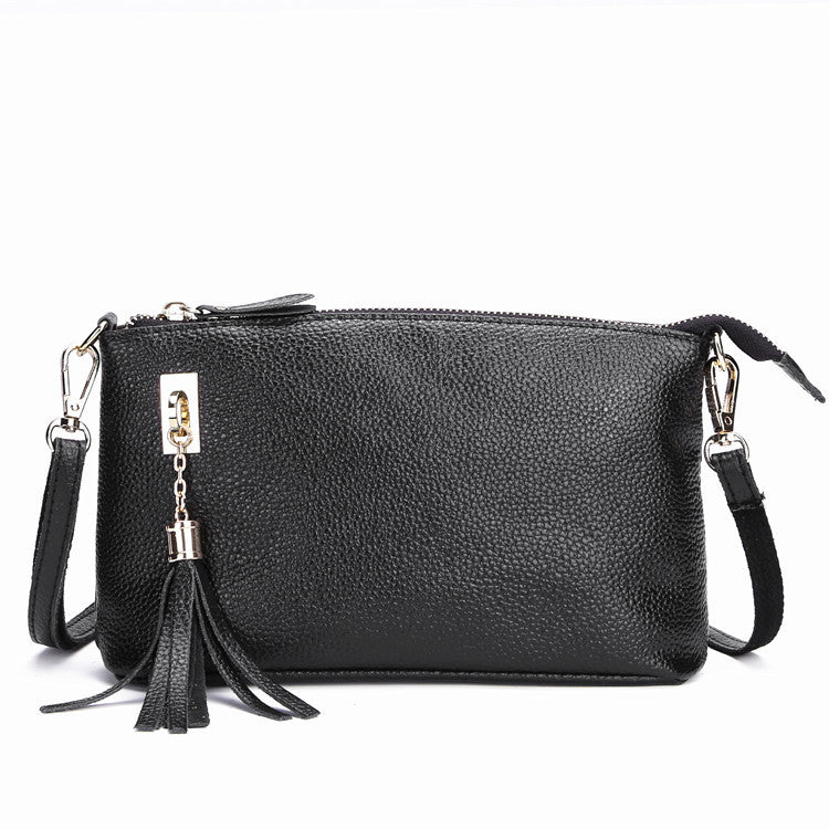 Women's Fashion Large Capacity Mobile Leather Shoulder Bags