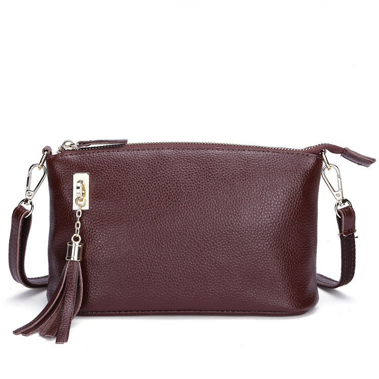 Women's Fashion Large Capacity Mobile Leather Shoulder Bags