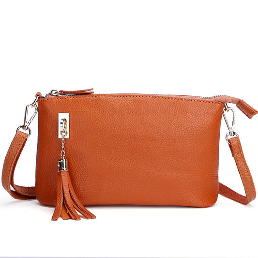 Women's Fashion Large Capacity Mobile Leather Shoulder Bags