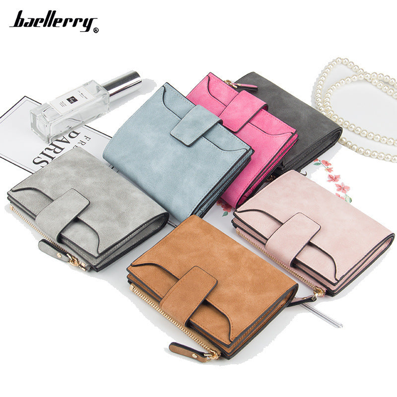 Women's Short Korean Multiple Slots Thin High-grade Ladies Wallet