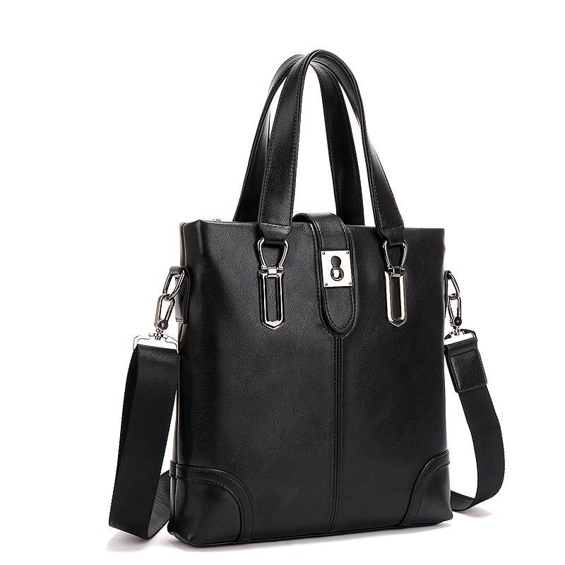 Men's Fashion Vertical Design Single Zipper Outing Men's Messenger Bags