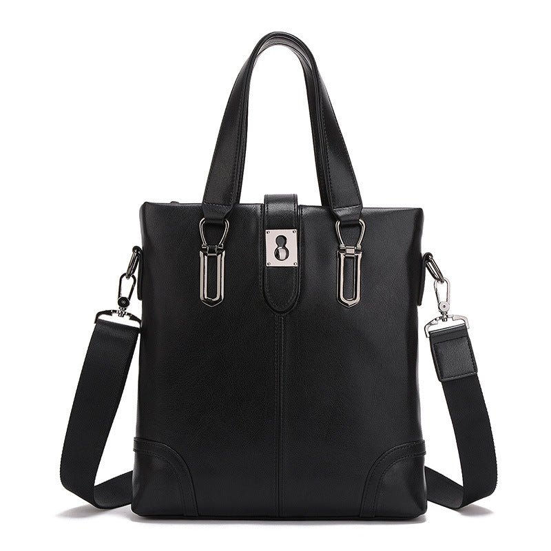 Men's Fashion Vertical Design Single Zipper Outing Men's Messenger Bags