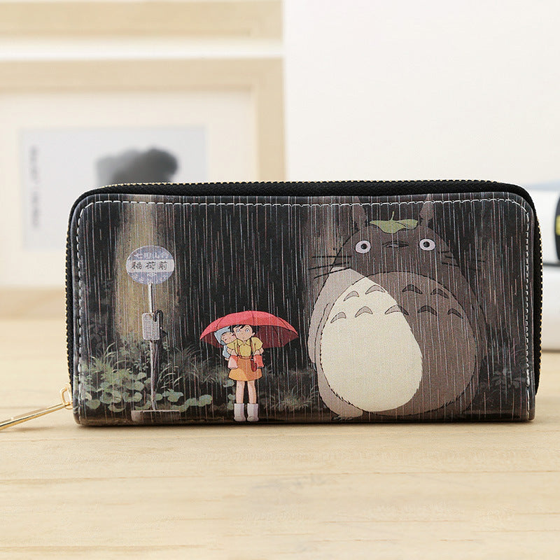 Men's Cartoon Animation Female Neutral Zipper Clutch Comic Show Scenic Bags
