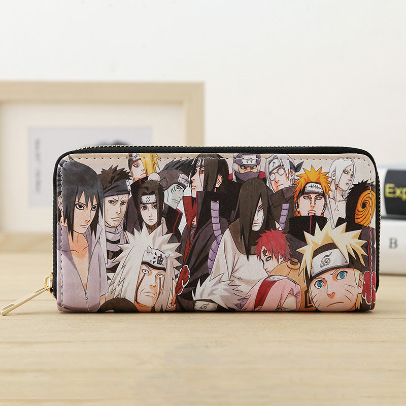 Men's Cartoon Animation Female Neutral Zipper Clutch Comic Show Scenic Bags