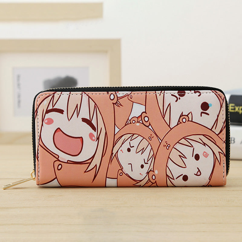 Men's Cartoon Animation Female Neutral Zipper Clutch Comic Show Scenic Bags