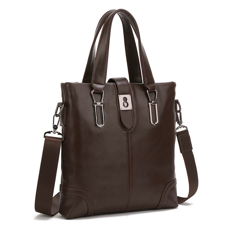 Men's Fashion Vertical Design Single Zipper Outing Men's Messenger Bags