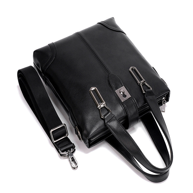 Men's Fashion Vertical Design Single Zipper Outing Men's Messenger Bags