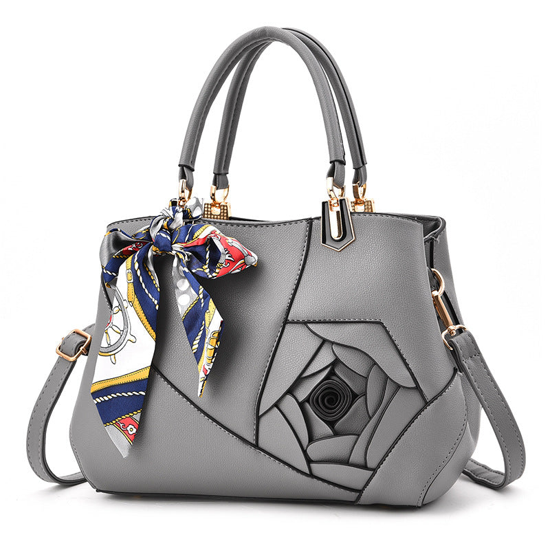 Women's New Versatile Slouchy Fashion Rose Shoulder Bags
