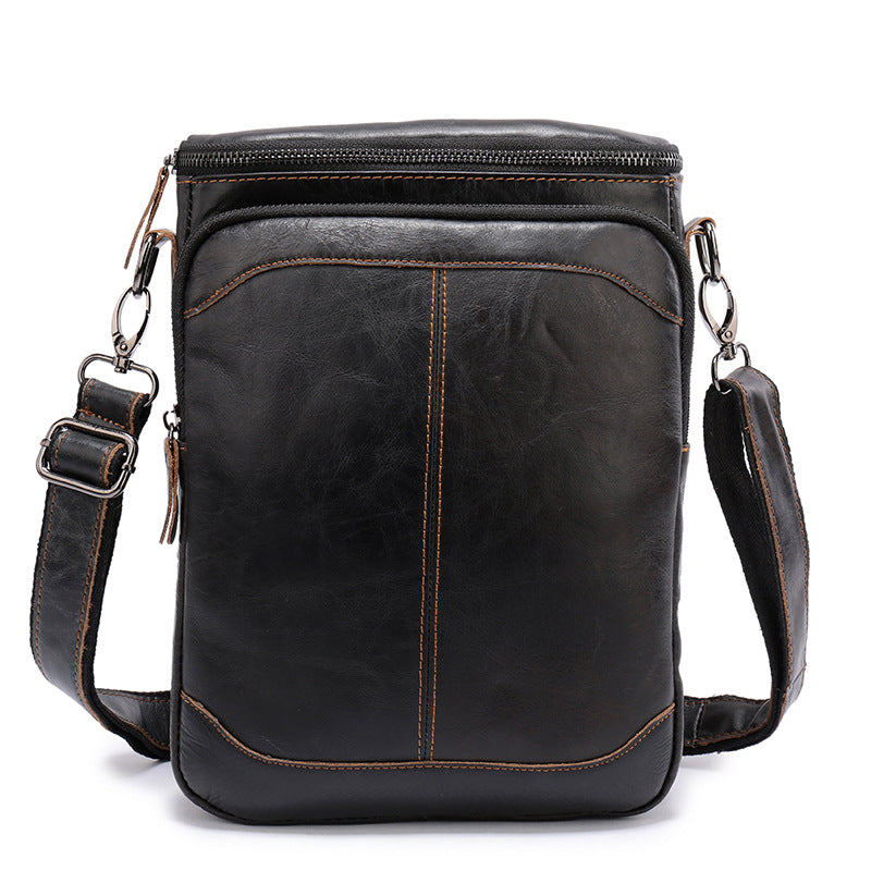 Men's Fashion Retro Style Business First Layer Men's Shoulder Bags