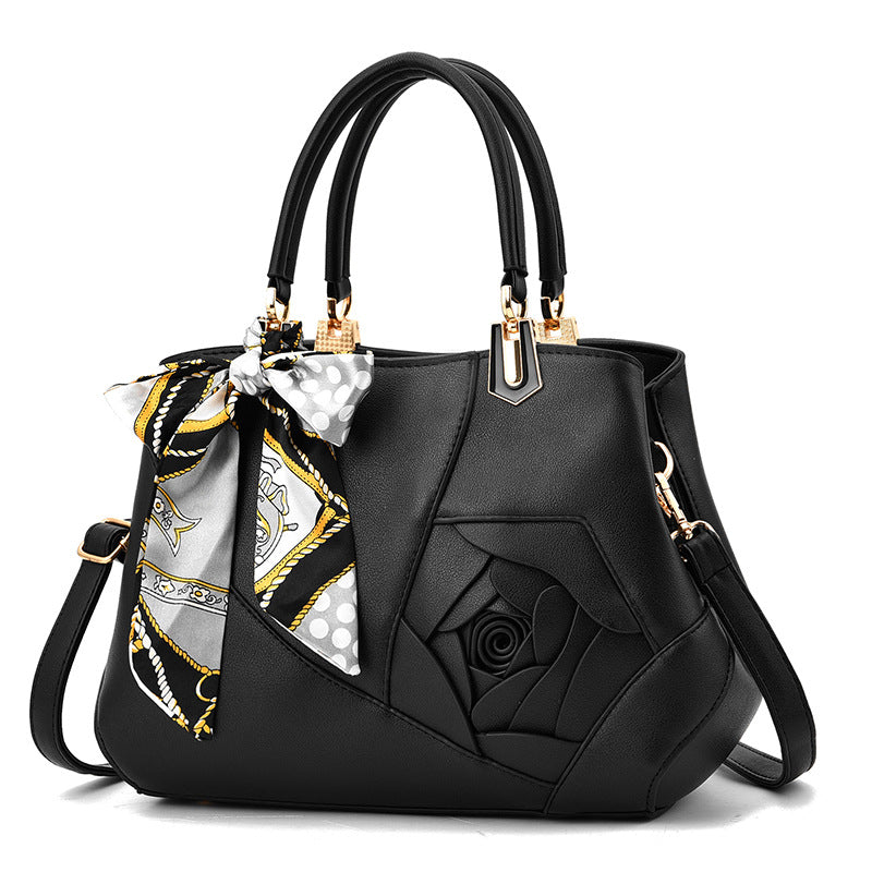 Women's New Versatile Slouchy Fashion Rose Shoulder Bags