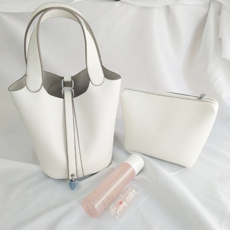 Vegetable Basket Lychee Pattern Female Versatile Handbags