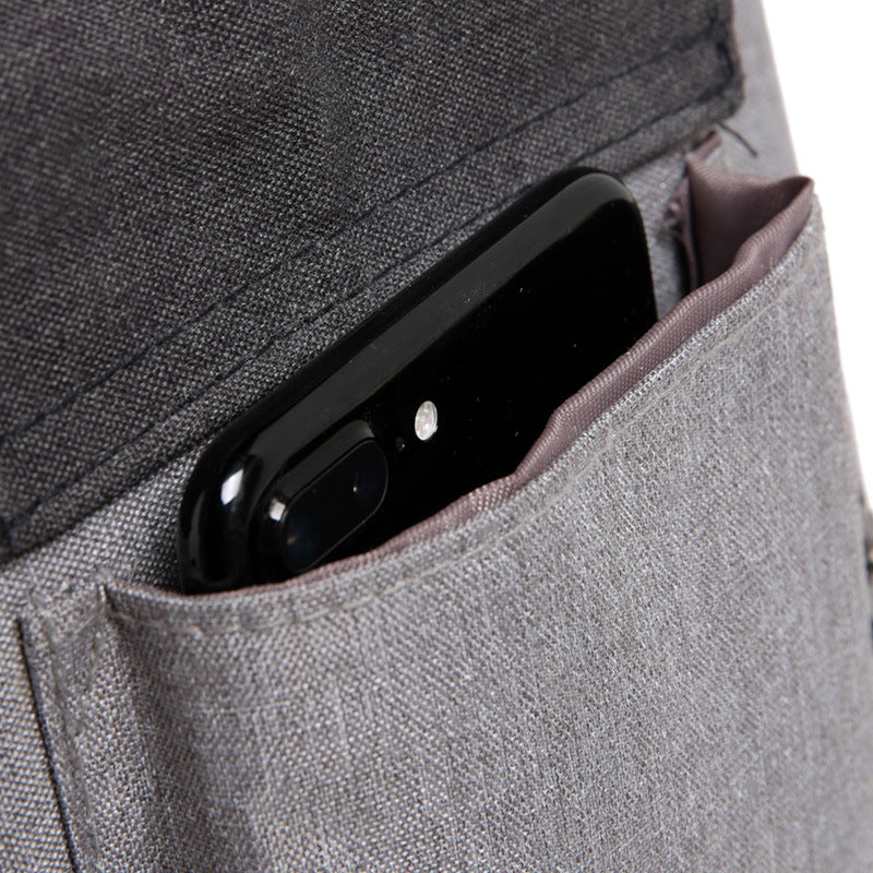 Men's Color Matching Korean Style College Charging Backpacks