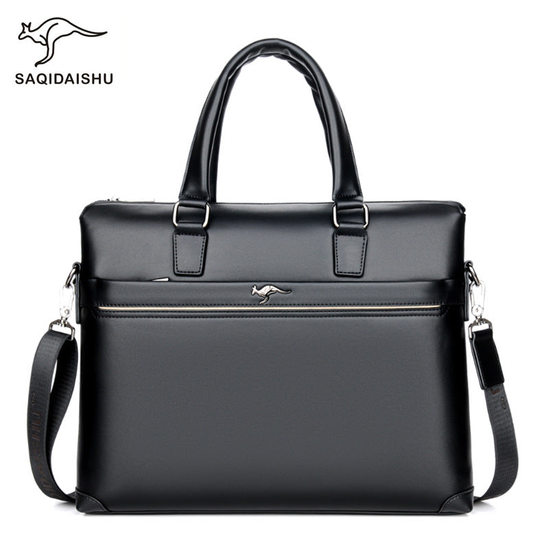 Slouchy Men's Man Business Horizontal Multifunctional Men's Handbags