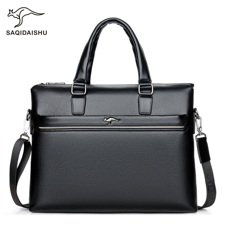 Slouchy Men's Man Business Horizontal Multifunctional Men's Handbags