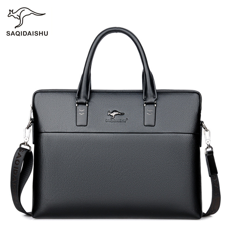 Men's Kangaroo Large Capacity Business Horizontal Men's Handbags