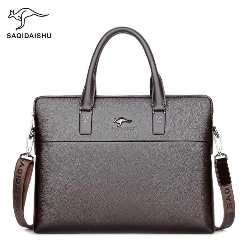 Men's Kangaroo Large Capacity Business Horizontal Men's Handbags