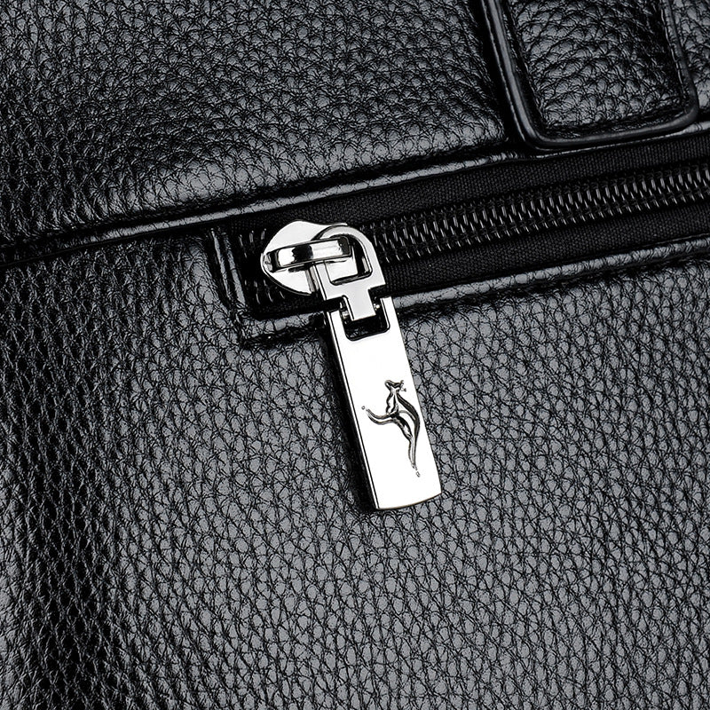 Men's Kangaroo Large Capacity Business Horizontal Men's Handbags