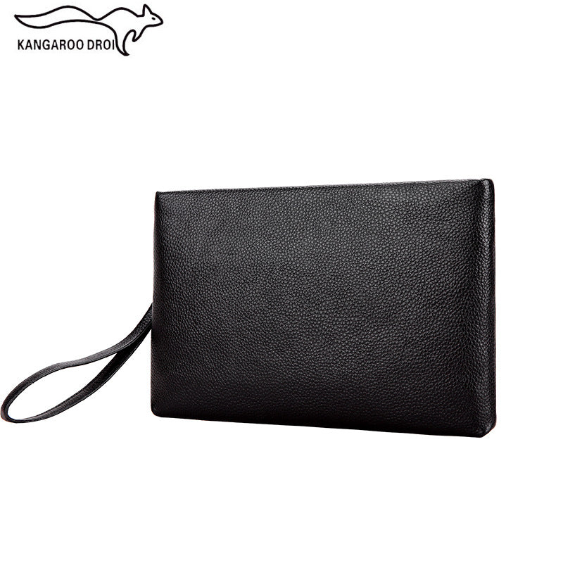Men's Business Clutch Genuine Leather Envelope First Layer Men's Handbags