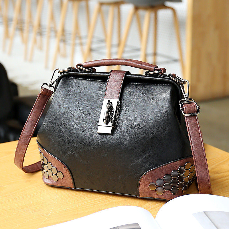 Graceful Slouchy New Women's Korean Rivet Women's Handbag
