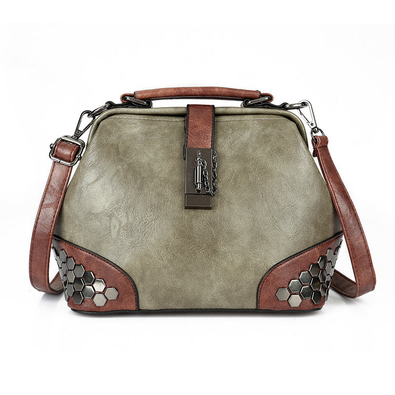 Graceful Slouchy New Women's Korean Rivet Women's Handbag