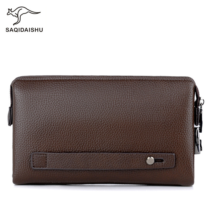 Men's Kangaroo Long Business Clutch Multifunctional Mobile Men's Handbags