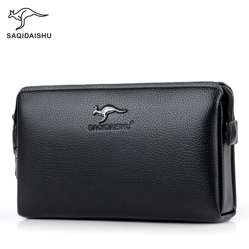 Men's Kangaroo Long Business Clutch Multifunctional Mobile Men's Handbags