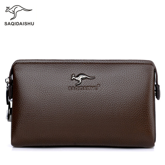 Men's Kangaroo Long Business Clutch Multifunctional Mobile Men's Handbags