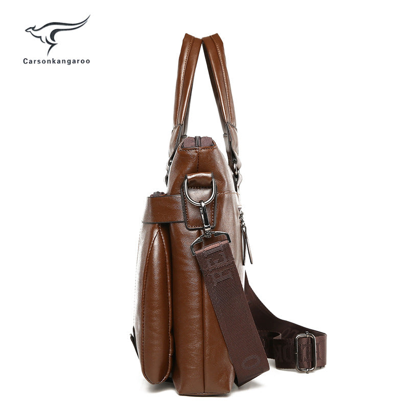 Men's Trendy Glamorous Horizontal Business Computer Men's Handbags