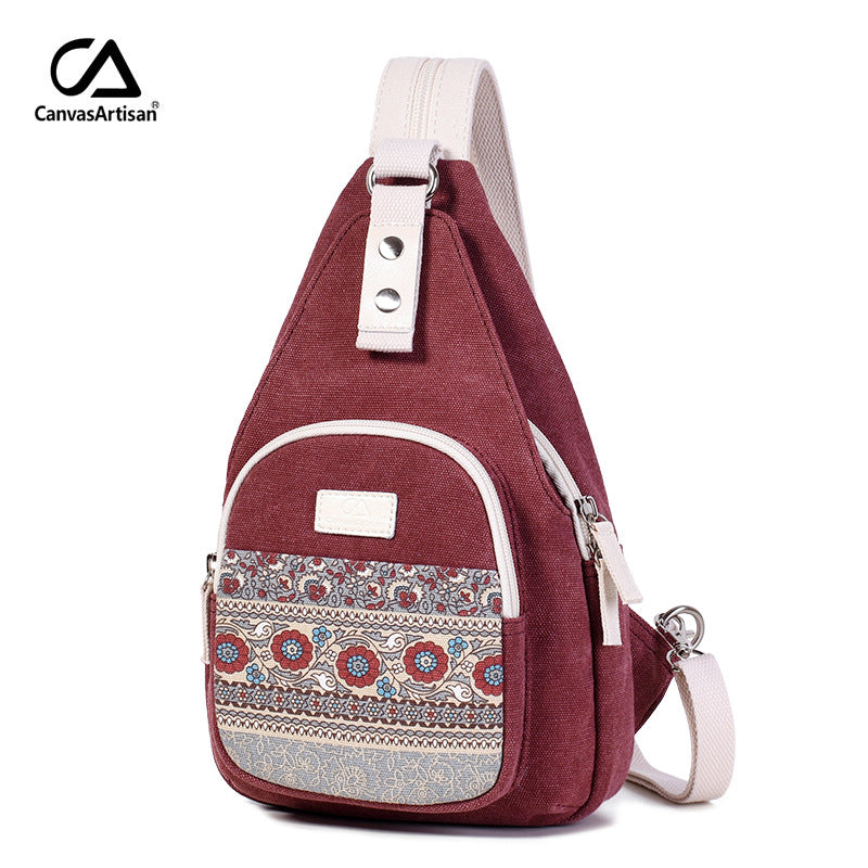 Canvas Unisex Personalized Ethnic Style Retro Waist Packs