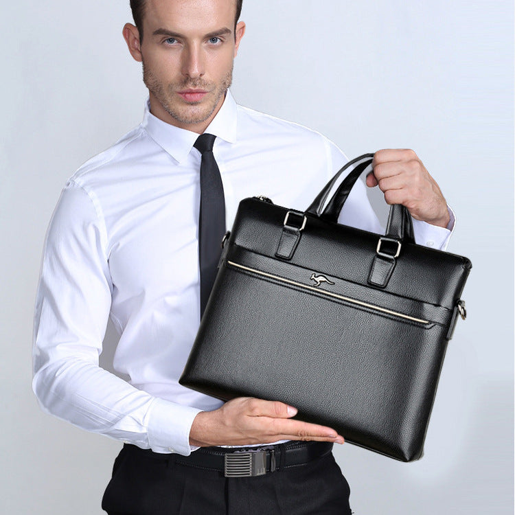 Slouchy Men's Man Business Horizontal Multifunctional Men's Handbags