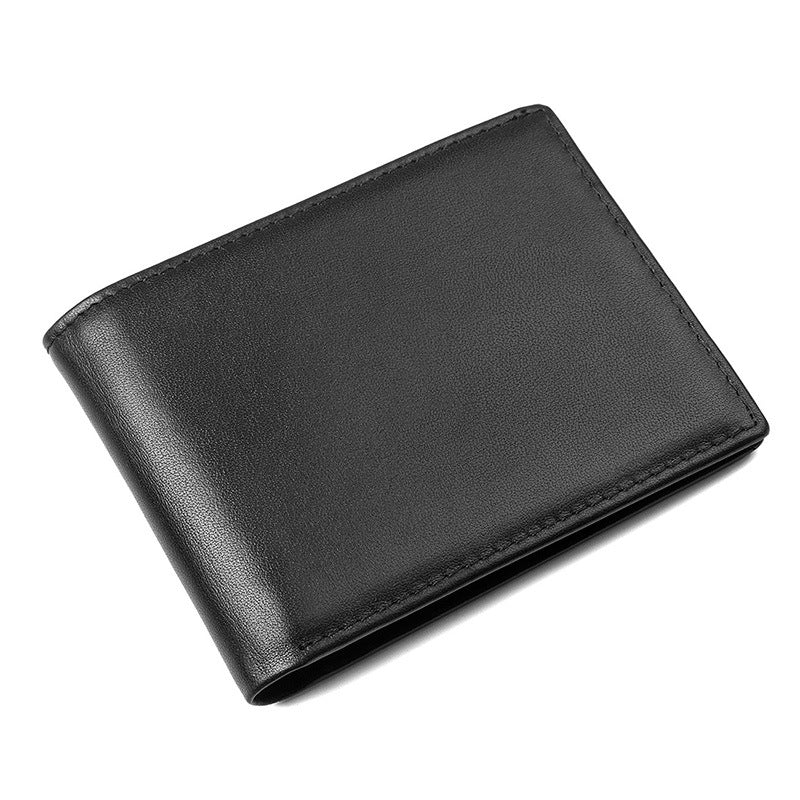 Men's Layer Cowhide Business Vintage Multiple Slots Men's Wallets