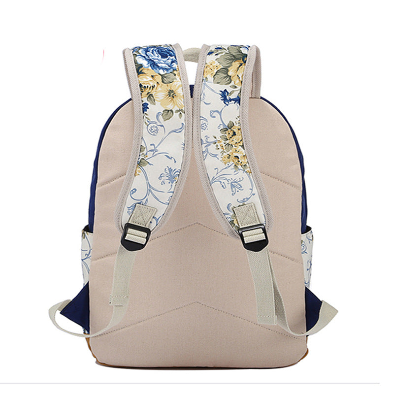 Women's Canvas Printed Embroidered High Processing Backpacks