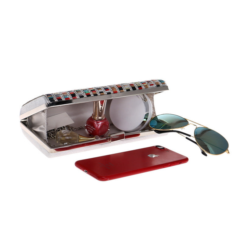 Women's Diamond Dinner Dress Banquet Clutch Evening Bags