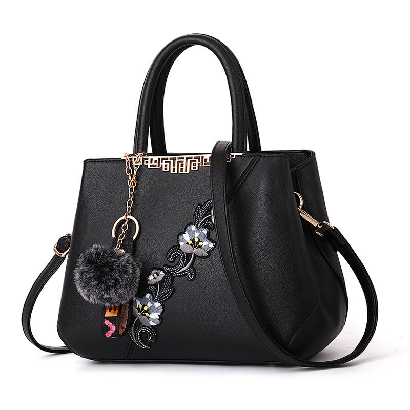 Women's Fashion Unique Embroidered Flower Mother Shoulder Bags