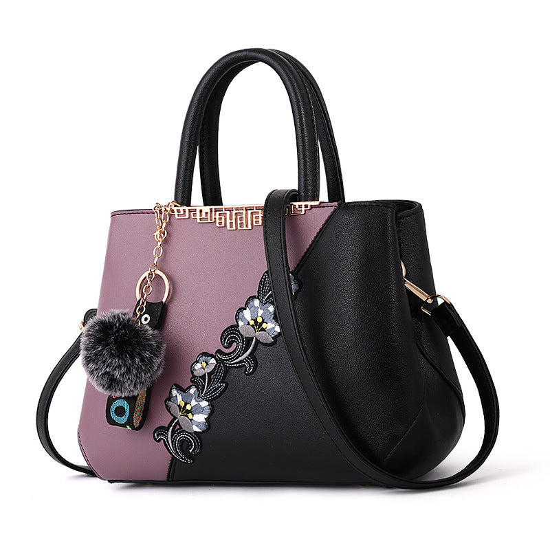 Women's Fashion Unique Embroidered Flower Mother Shoulder Bags