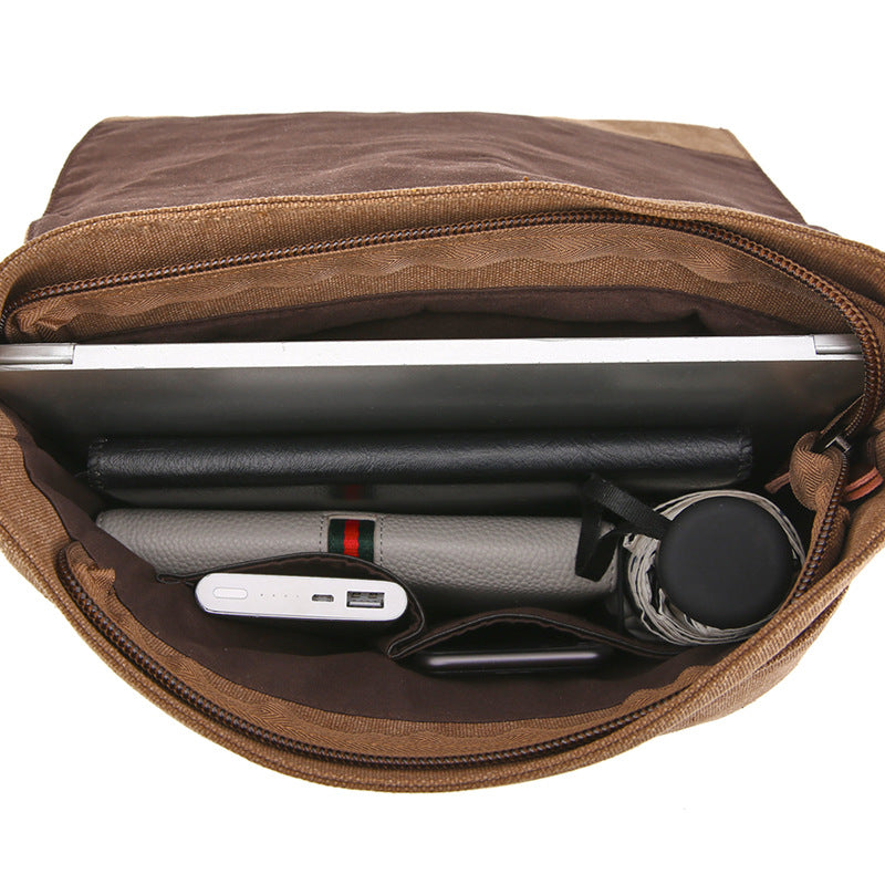 Comfortable Durable Versatile Canvas Street Unisex Men's Shoulder Bags