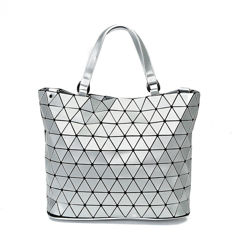 Women's Clearance Geometric Diamond Pattern Fashion Portable Special Bucket Bags