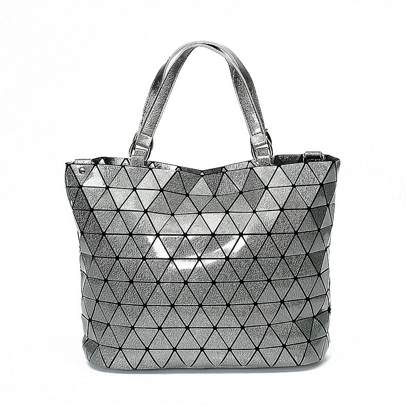 Women's Clearance Geometric Diamond Pattern Fashion Portable Special Bucket Bags