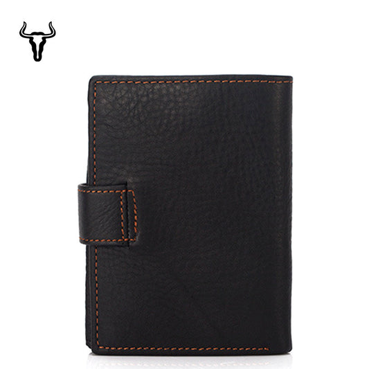 Craftsman Leather Pocket Mid-length Multiple Slots Men's Wallets