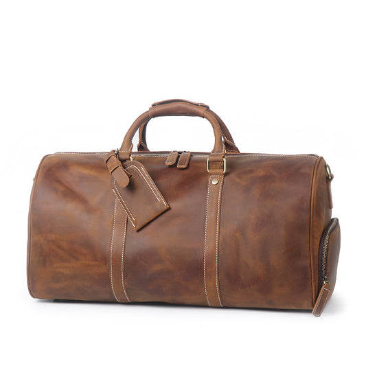 Crazy Horse Leather First Layer Cowhide Travel Bags